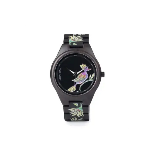 Bobo Bird Ebony Bird puinen naisten kello. NoinWebstore.com
