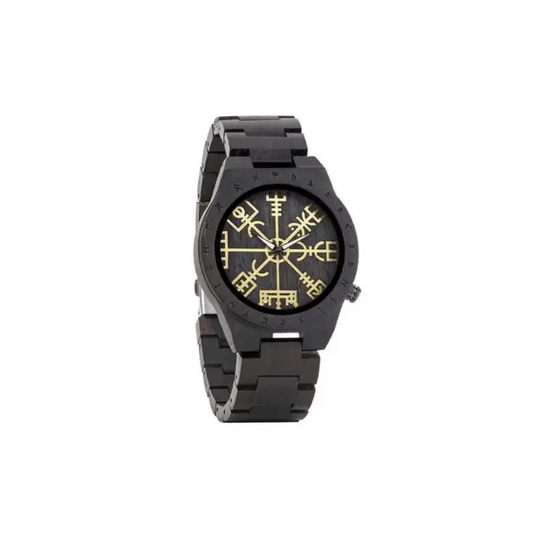 Bobo Bird Ebony Vegvisir puinen miesten kello. NoinWebstore.com
