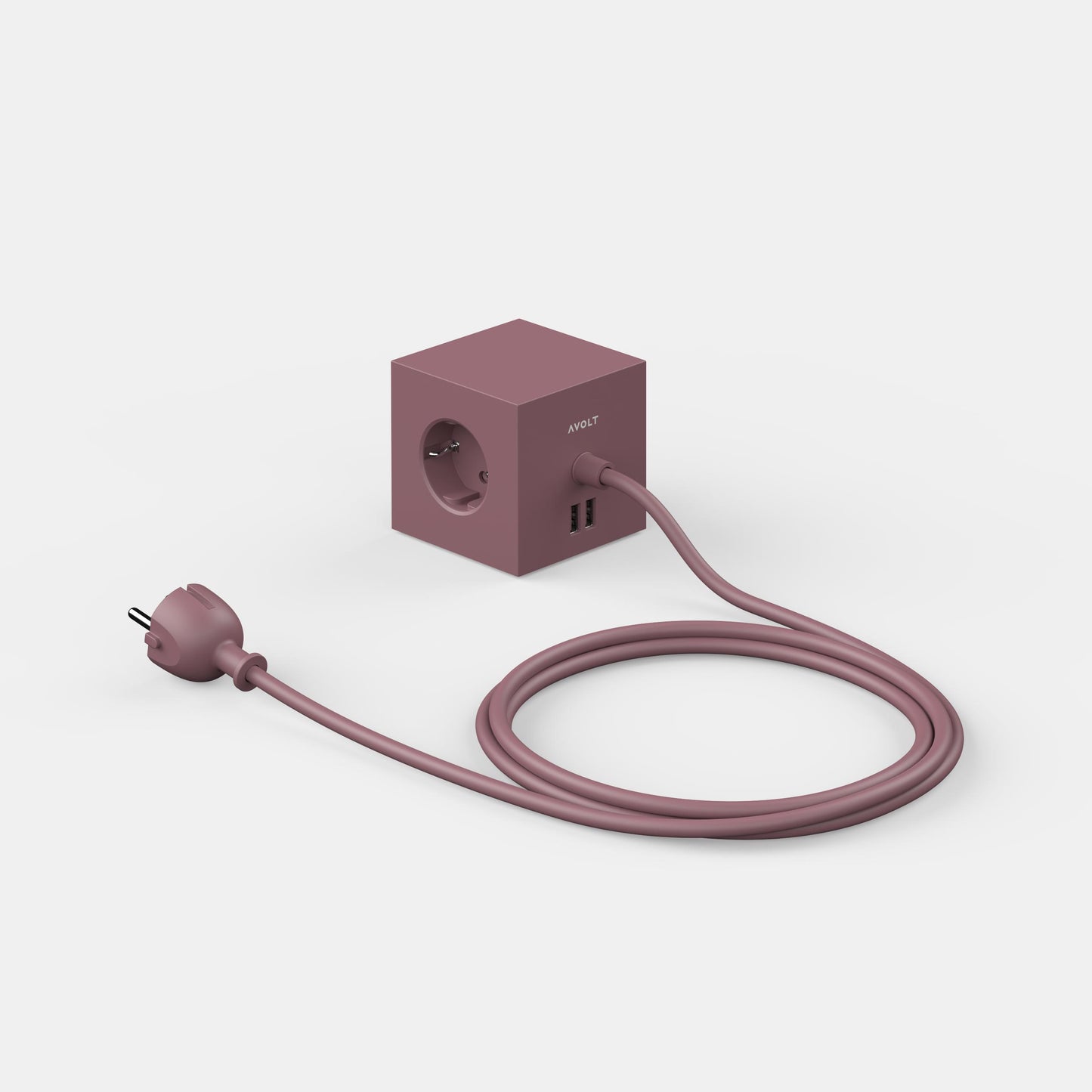 Rusty red avolt square 1 jatkojohto pistorasia 8