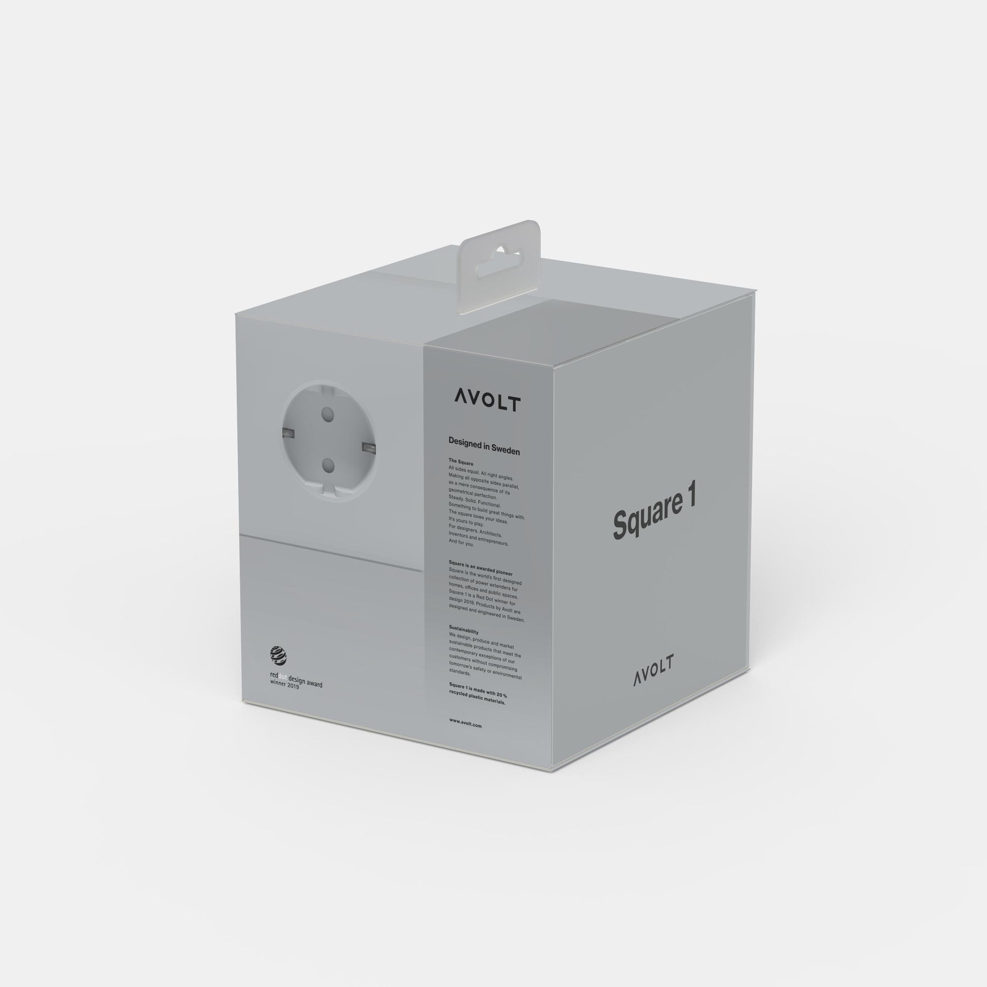 avolt jatkojohto square 1 gotland grey pakkaus 1