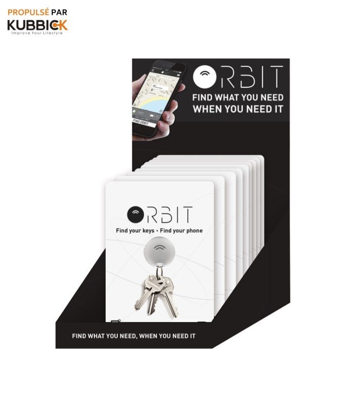 orbitkey myyntiteline musta ständi