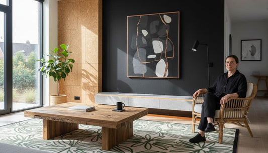 Modern home with creative material combinations