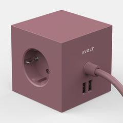 Rusty red avolt square 1 jatkojohto pistorasia 2