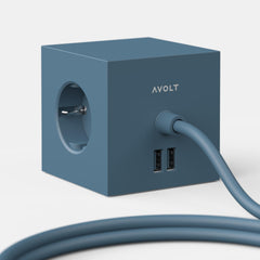 Avolt square 1 jatkojohto usb ocean blue 6