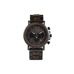 Bobo Bird Dark Ebony tumma puinen miesten rannekello