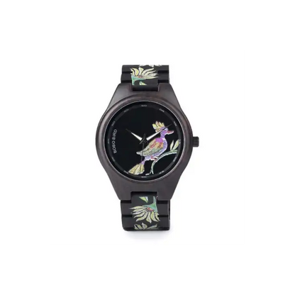 Bobo Bird Ebony Bird puinen naisten kello. NoinWebstore.com