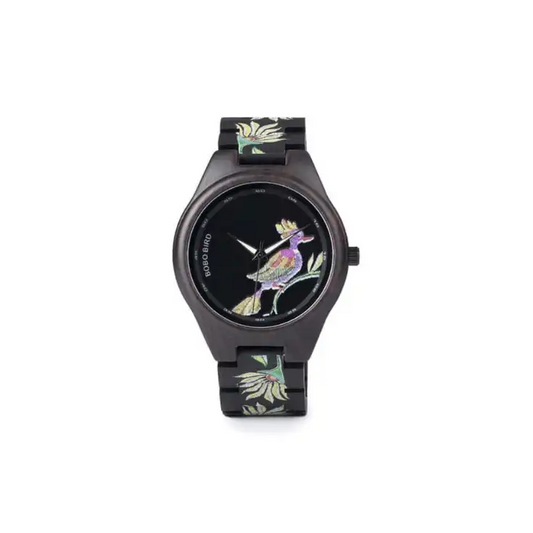 Bobo Bird Ebony Bird puinen naisten kello. NoinWebstore.com