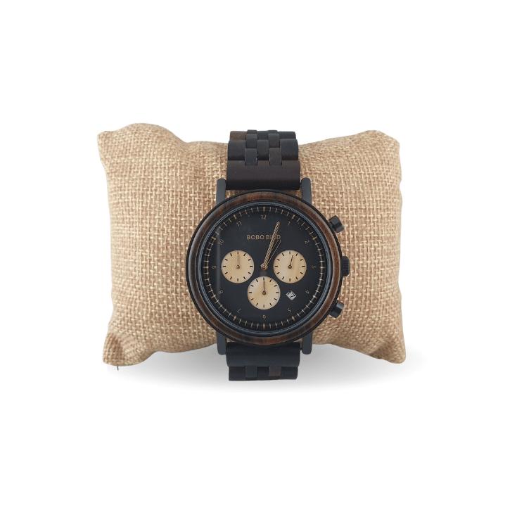 Bobo Bird Ebony miesten puukello automaattikoneistolla. NoinWebstore.com