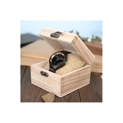 Bobo Bird Eeben naisten automaattikello puisessa laatikossa. NoinWebstore.com