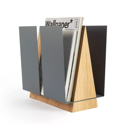 Modern magazine rack "under the protection of wings"