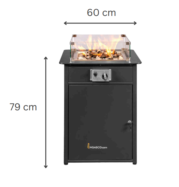 Engasco 55 gas heater – Heat and atmosphere for the terrace