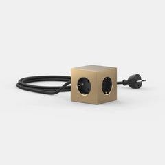 Avolt Square 1 USB - A jatkojohto 1,8m | Messinki | Brass Finnished - Dekoja.net
