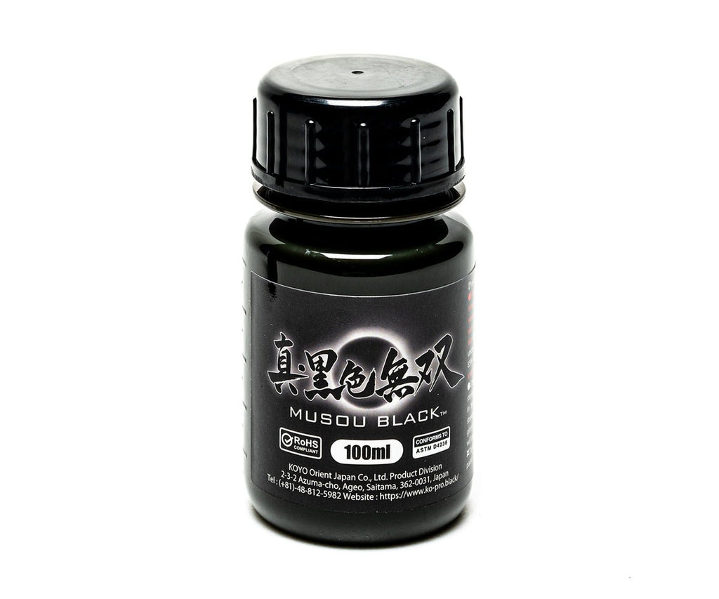 Farba Musou Black 100 ml – wodorozcieńczalna superczarna farba z Japonii