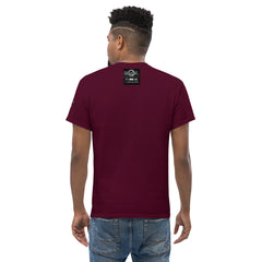 Musou Tower unisex T-paita, viininpunainen – takaa