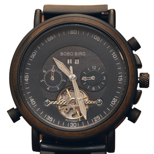 Bobo Bird Black wooden watch