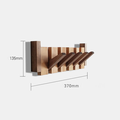 Wooden wall hanger from brown walnut wood