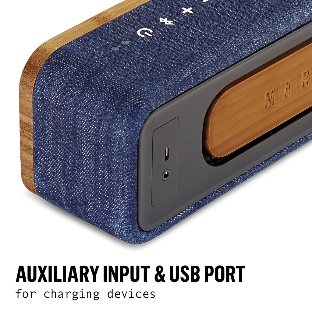 House of Marleyn Get Together Mini -bluetooth kaiutin Denim – Kristallinkirkas ääni, kestävä muotoilu ja langaton vapaus